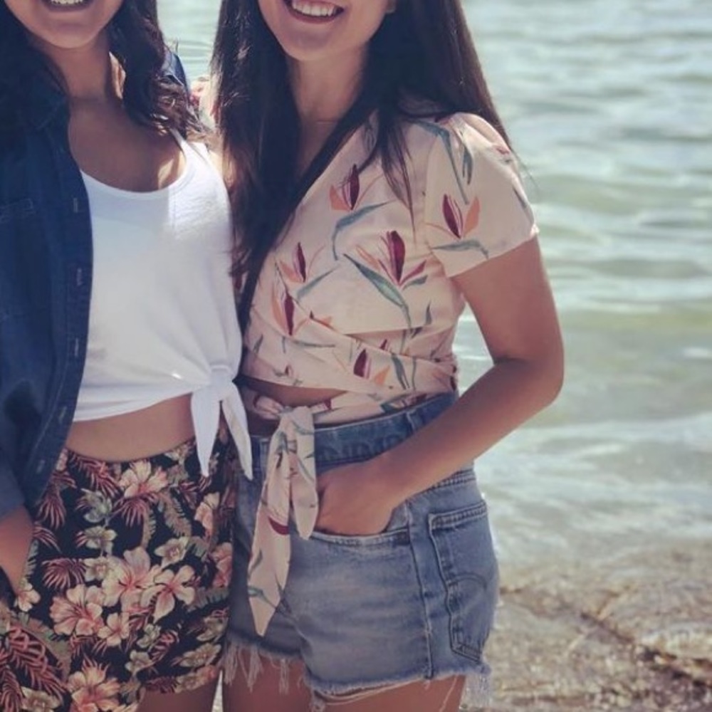 Cute wrap top
